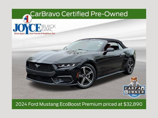 Shadow Black 2024 Ford Mustang EcoBoost Premium