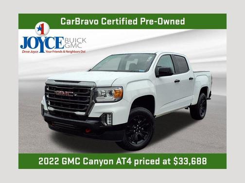 Summit White 2022 GMC Canyon AT4