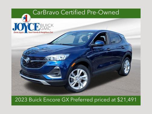 Sapphire Metallic 2023 Buick Encore GX Preferred