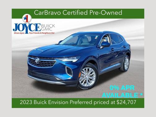 Sapphire Metallic 2023 Buick Envision Preferred