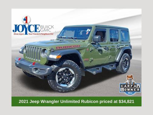 Sarge Green Clearcoat 2021 Jeep Wrangler Unlimited Rubicon