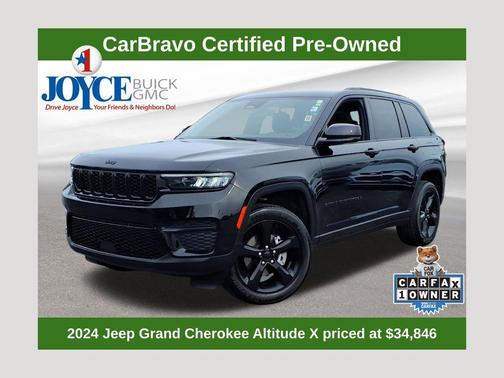 Diamond Black Crystal Pearlcoat 2024 Jeep Grand Cherokee Altitude