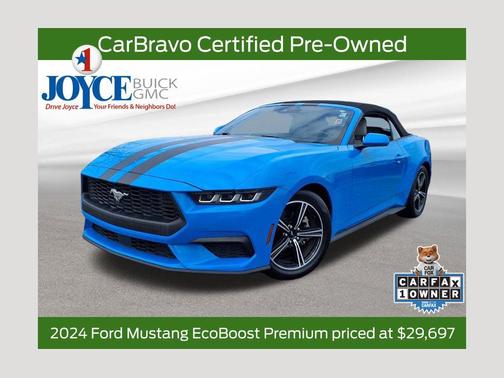 Grabber Blue Metallic 2024 Ford Mustang EcoBoost Premium