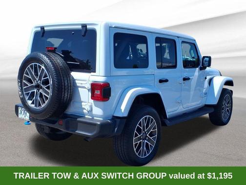Bright White Clearcoat 2023 Jeep Wrangler Sahara 4xe