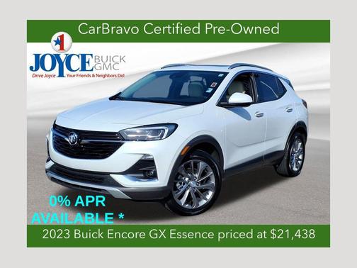 White Frost Tricoat 2023 Buick Encore GX Essence