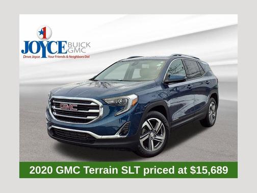 Blue Emerald Metallic 2020 GMC Terrain SLT