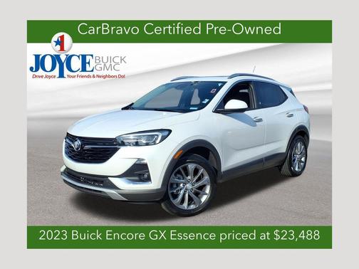 White Frost Tricoat 2023 Buick Encore GX Essence