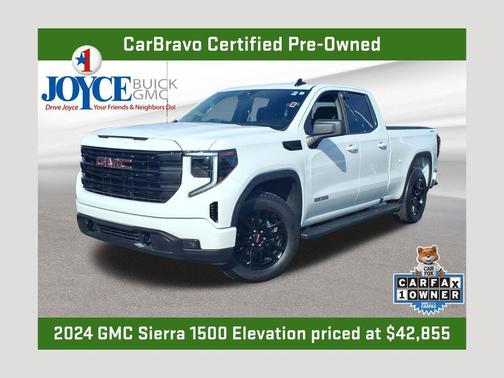 Summit White 2024 GMC Sierra 1500 Elevation
