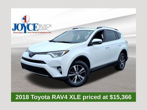 Super White 2018 Toyota RAV4 XLE
