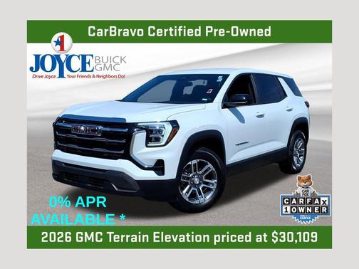 Summit White 2026 GMC Terrain Elevation