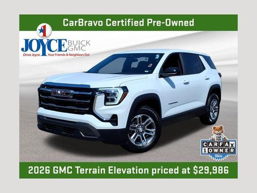 Summit White 2026 GMC Terrain Elevation