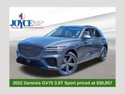 Himalayan Gray 2022 Genesis GV70 3.5T Sport Prestige
