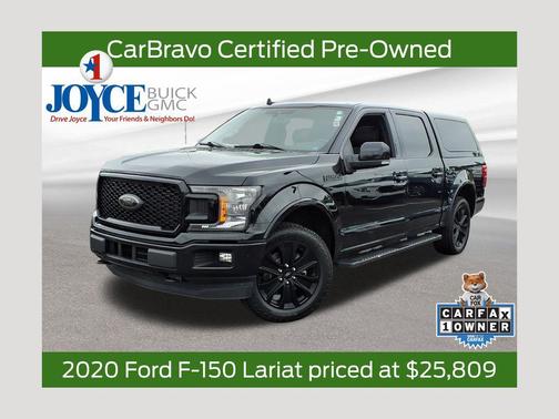 Agate Black Metallic 2020 Ford F-150 Lariat