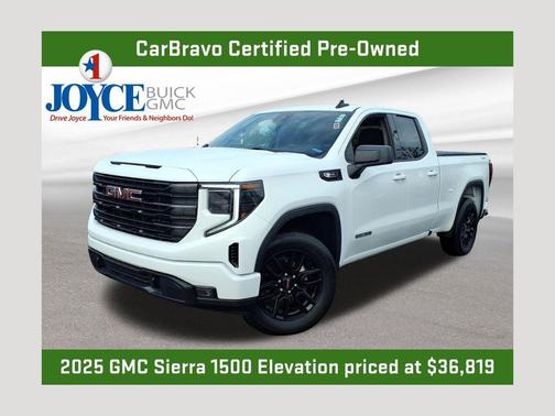 Summit White 2025 GMC Sierra 1500 Elevation
