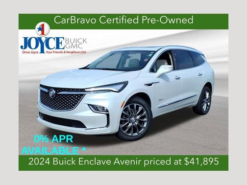 White Frost Tricoat 2024 Buick Enclave Avenir