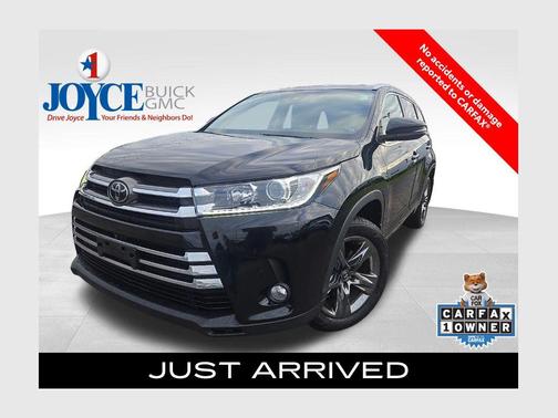 Midnight Black Metallic 2018 Toyota Highlander Limited Platinum