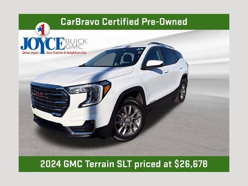 Summit White 2024 GMC Terrain SLT