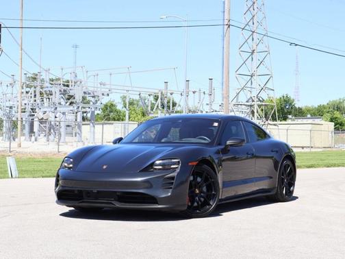 Volcano Grey Metallic 2023 Porsche Taycan GTS