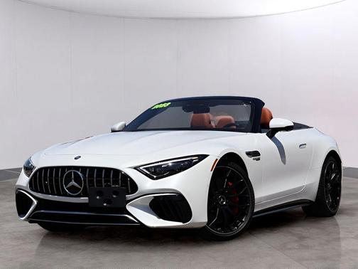 Moonlight White 2023 Mercedes-Benz AMG SL 55 Base