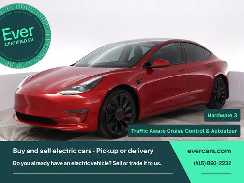 Red Multi-Coat 2023 Tesla Model 3 Performance