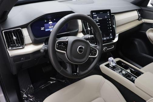 Gray 2026 Volvo XC90 Plus, B6 AWD Gas (mild hybrid), Gasoline, Bright, 7 Seats