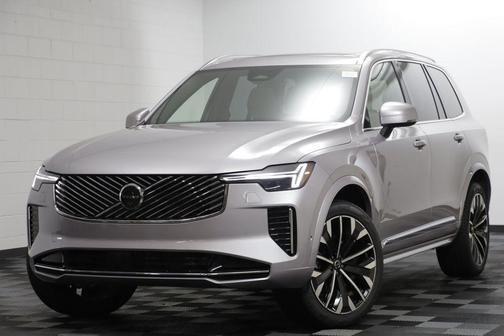 Gray 2026 Volvo XC90 Plus, B6 AWD Gas (mild hybrid), Gasoline, Bright, 7 Seats