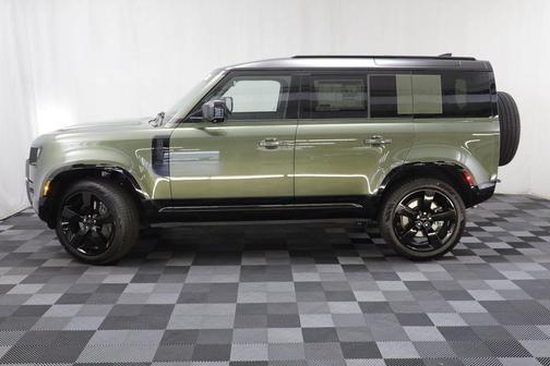 Woolstone Green Metallic 2026 Land Rover Defender P400 X-Dynamic SE