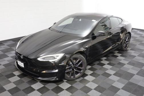 Solid Black 2021 Tesla Model S Plaid