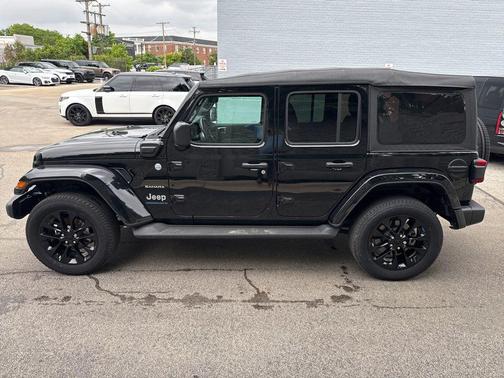 Black Clearcoat 2023 Jeep Wrangler 4xe Sahara