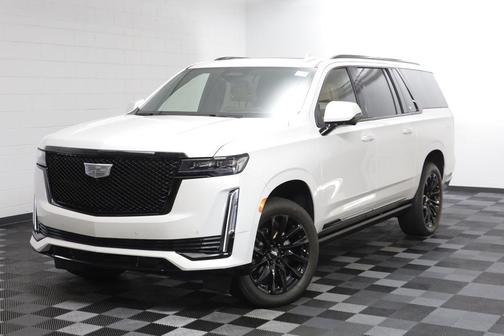 Crystal White Tricoat 2024 Cadillac Escalade ESV Sport