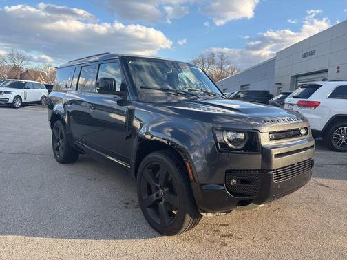 Santorini Black Metallic 2024 Land Rover Defender 130 P400 X-Dynamic SE