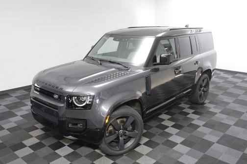 Santorini Black Metallic 2024 Land Rover Defender 130 P400 X-Dynamic SE