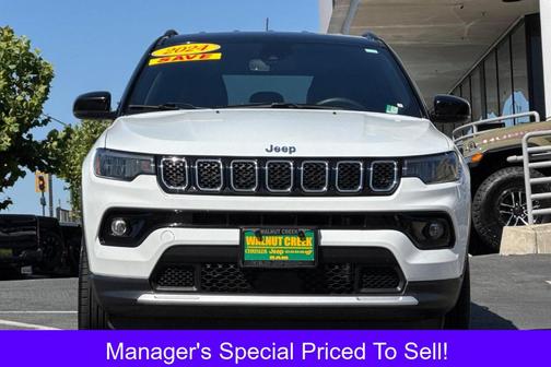 Bright White Clearcoat 2024 Jeep Compass Limited