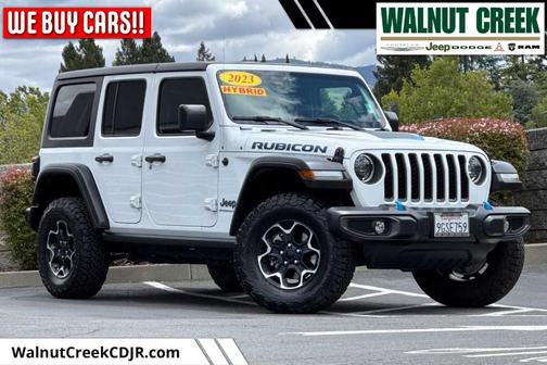 Bright White Clearcoat 2023 Jeep Wrangler 4xe Rubicon