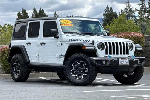 Bright White Clearcoat 2023 Jeep Wrangler 4xe Rubicon