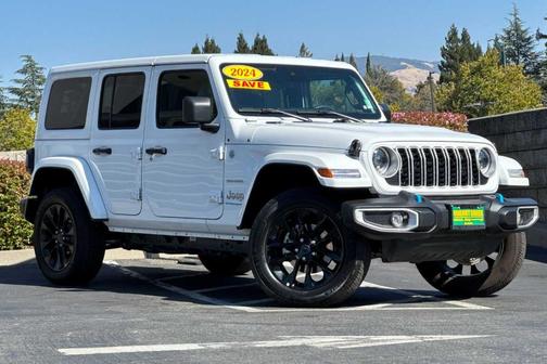 Bright White Clearcoat 2024 Jeep Wrangler 4xe Sahara