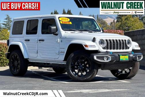 Bright White Clearcoat 2024 Jeep Wrangler 4xe Sahara