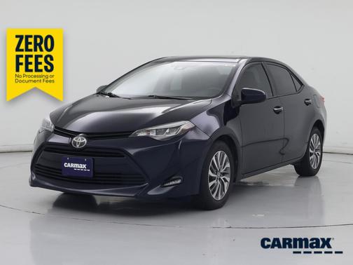 Blue 2017 Toyota Corolla XLE