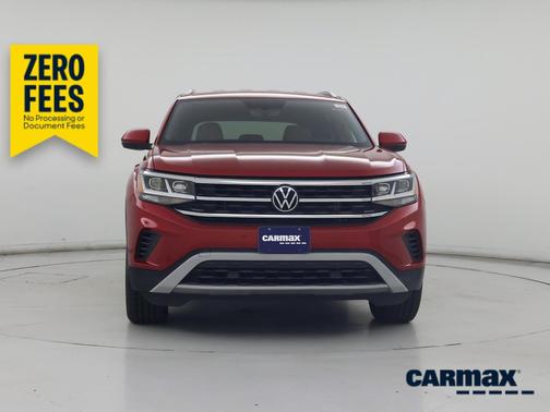 Red 2020 Volkswagen Atlas Cross Sport SE