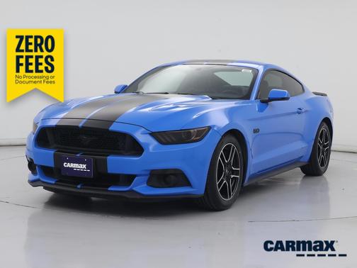 Blue 2017 Ford Mustang GT Premium