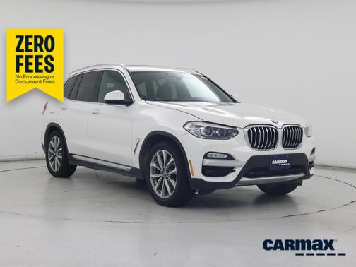 White 2019 BMW X3 XDrive30i