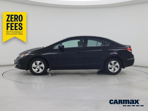Black 2015 Honda Civic LX