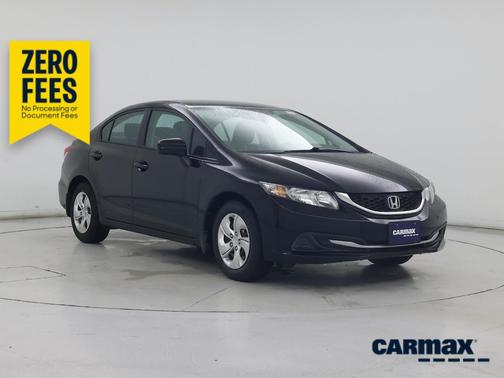 Black 2015 Honda Civic LX