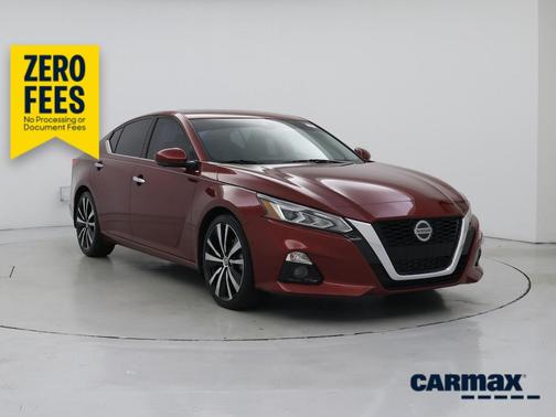 Red 2020 Nissan Altima Platinum