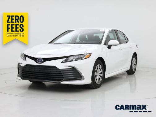 White 2022 Toyota Camry Hybrid LE