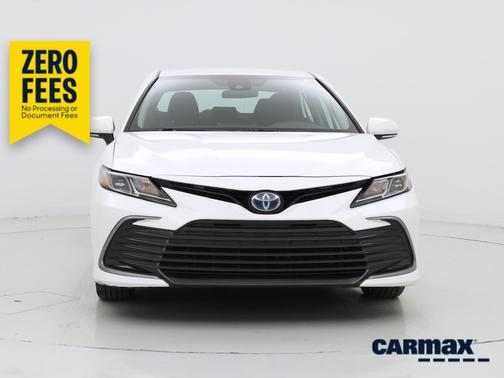 White 2022 Toyota Camry Hybrid LE