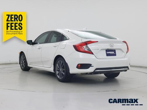 White 2020 Honda Civic EX-L