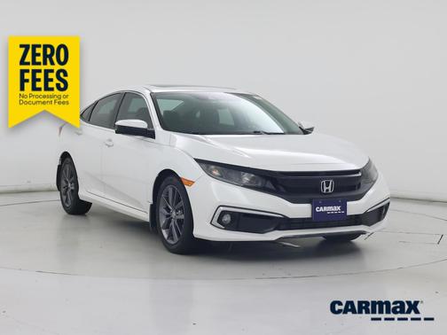 White 2020 Honda Civic EX-L