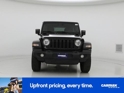 Black 2025 Jeep Wrangler Sport