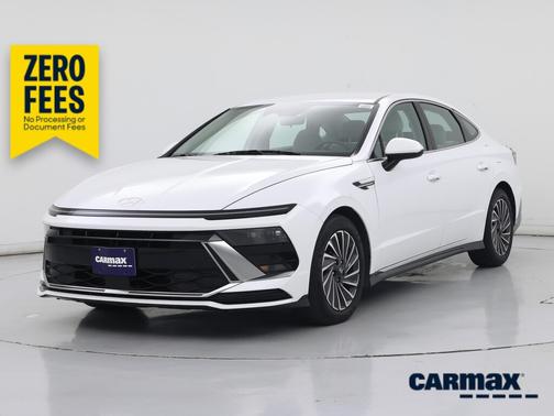 White 2025 Hyundai SONATA Hybrid SEL